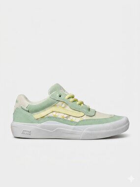 Vans Skate Wayvee Brighton Zeuner Sneakers Pastel Green Size 8.5 Like New